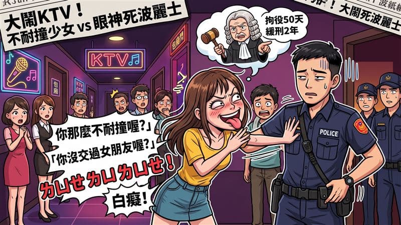 撞警嗆沒交過女友！醉女吐舌下場笑死