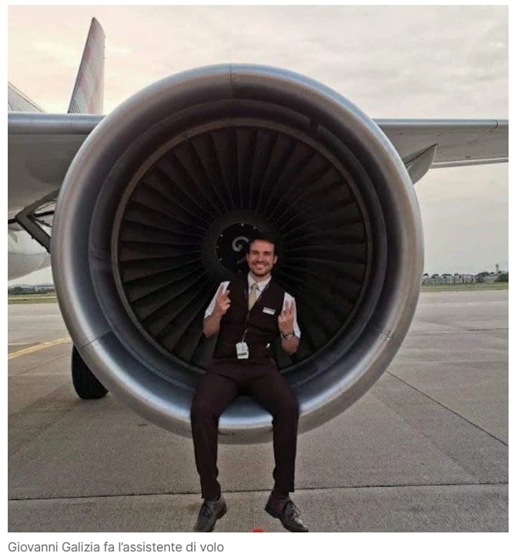 曾任空服員的加利齊亞,現在是空服員培訓教官,過去也曾接受過媒體訪問。(翻攝網路)