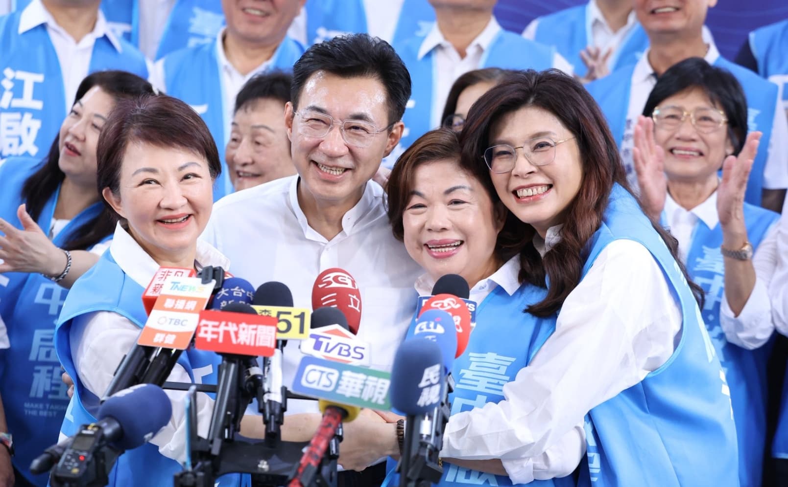 江啟臣日前勝出初選,將獲得國民黨提名參選台中市長。(翻攝自鄭麗文臉書)