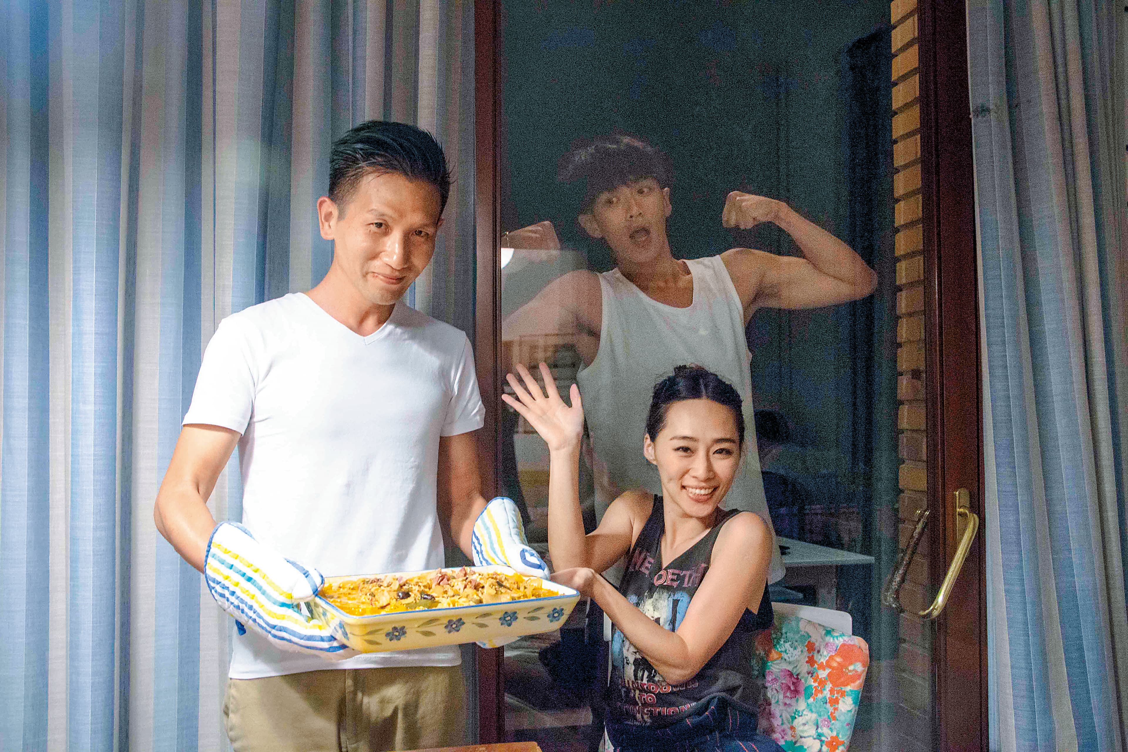 一部《再見瓦城》讓導演趙德胤(左)、吳可熙和柯震東(後)同時入圍金馬獎,備受期待。(岸上影像及前景娛樂提供)