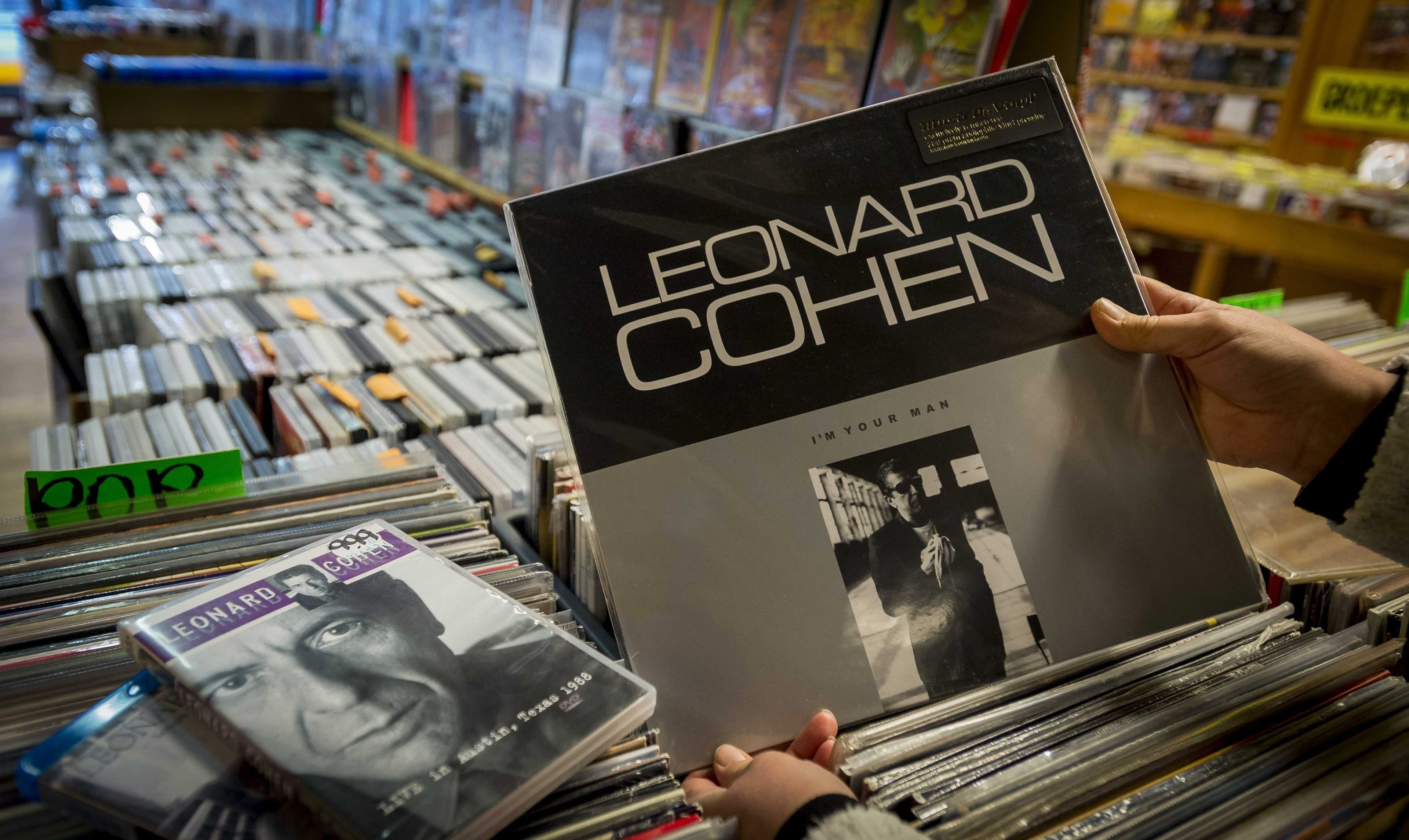 Leonard Cohen的唱片。(東方IC)