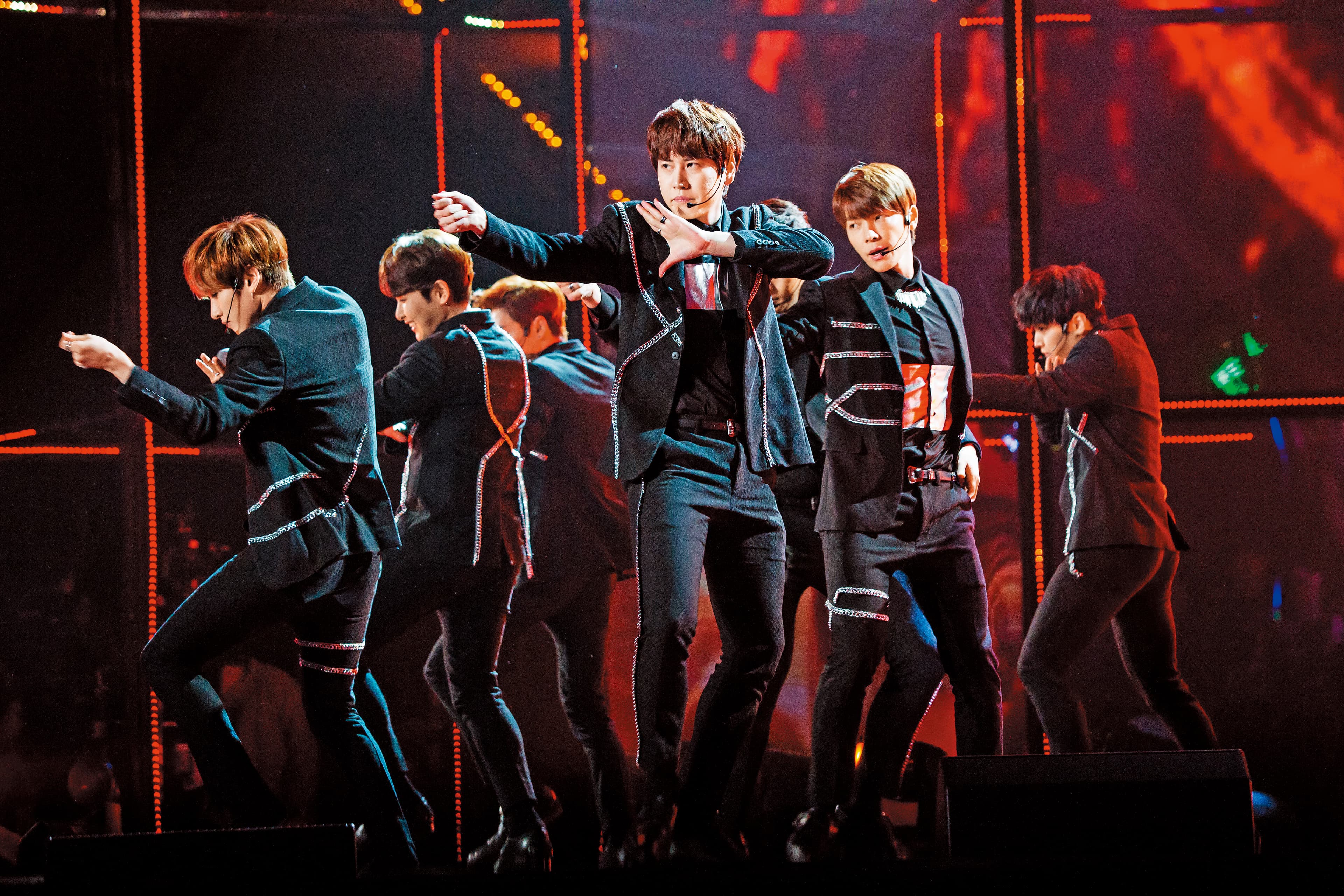 Super Junior人氣極高,訪台每場演唱會門票都秒殺。(東方IC提供)