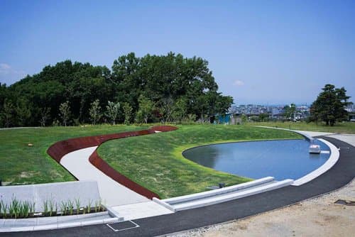 「風之丘 樹木葬墓地」全景。