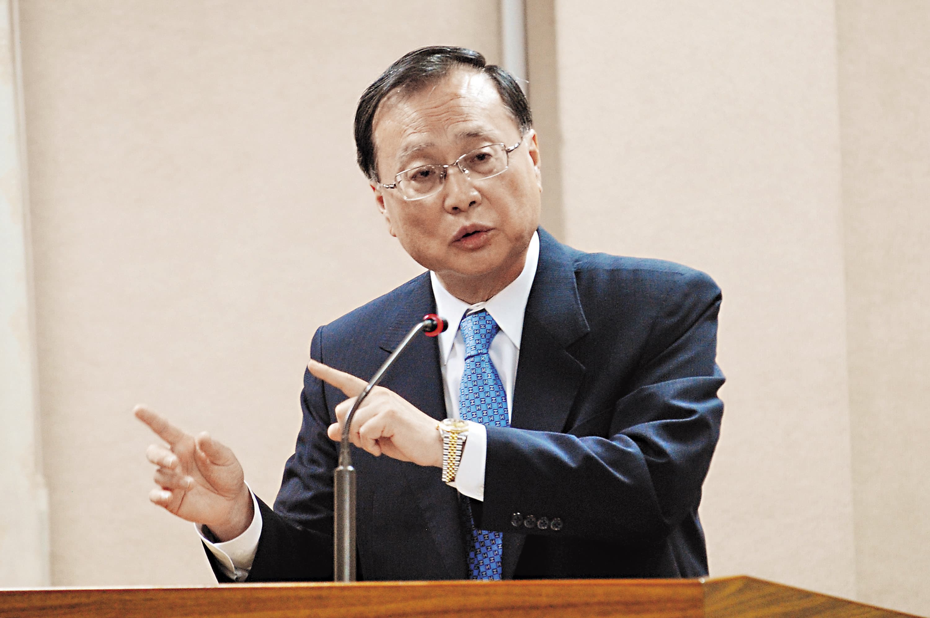 國民黨行管會主委張哲琛負責出售黨產，多次遭特偵組約談都全身而退。（中央社）