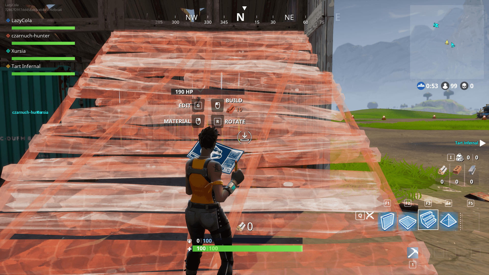 遊戲中可切換戰鬥和建築模式