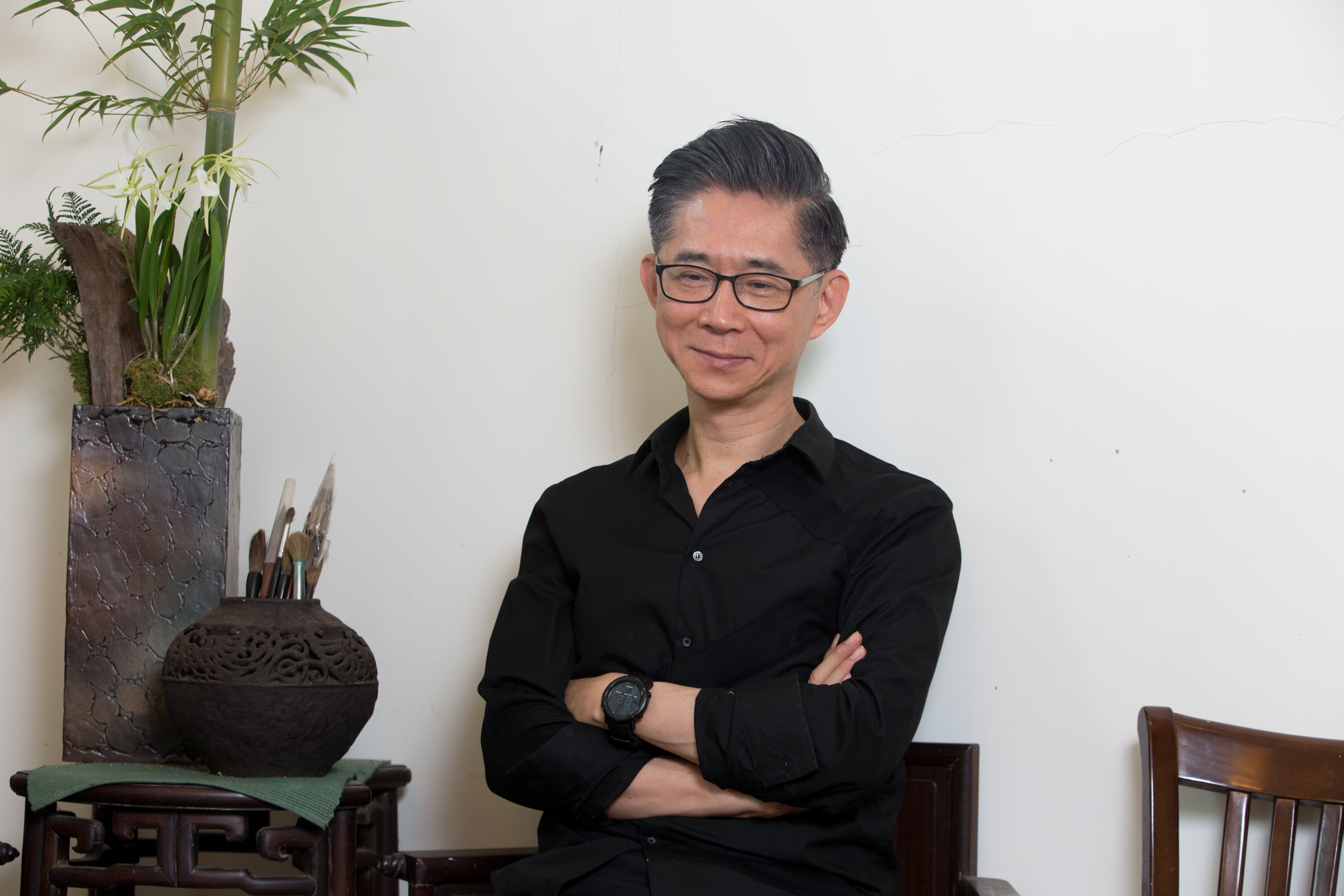 鄭問弟子鐘孟舜,提到師母的包容,也是嘖嘖稱奇。