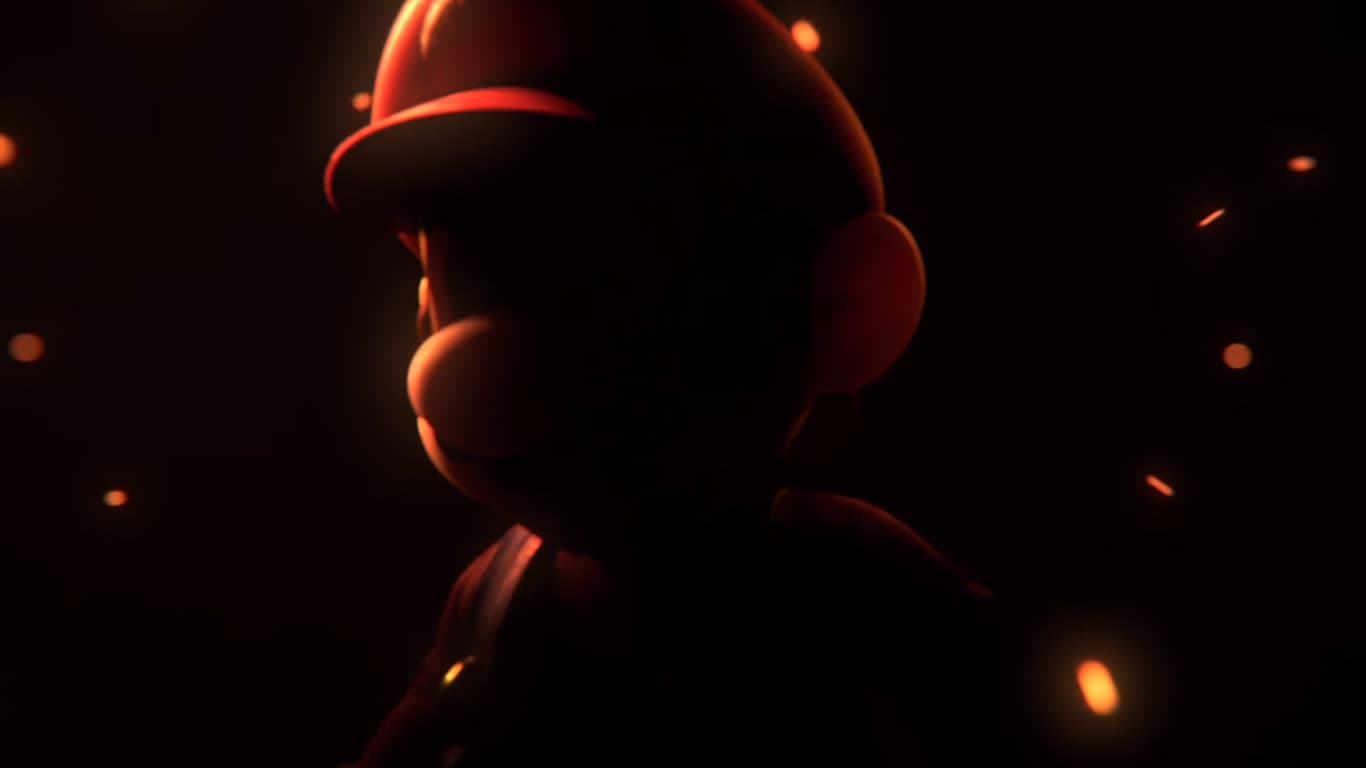 雖然是剪影，但招牌大鼻子一看就知道是瑪利歐。（翻攝自Nintendo Direct）