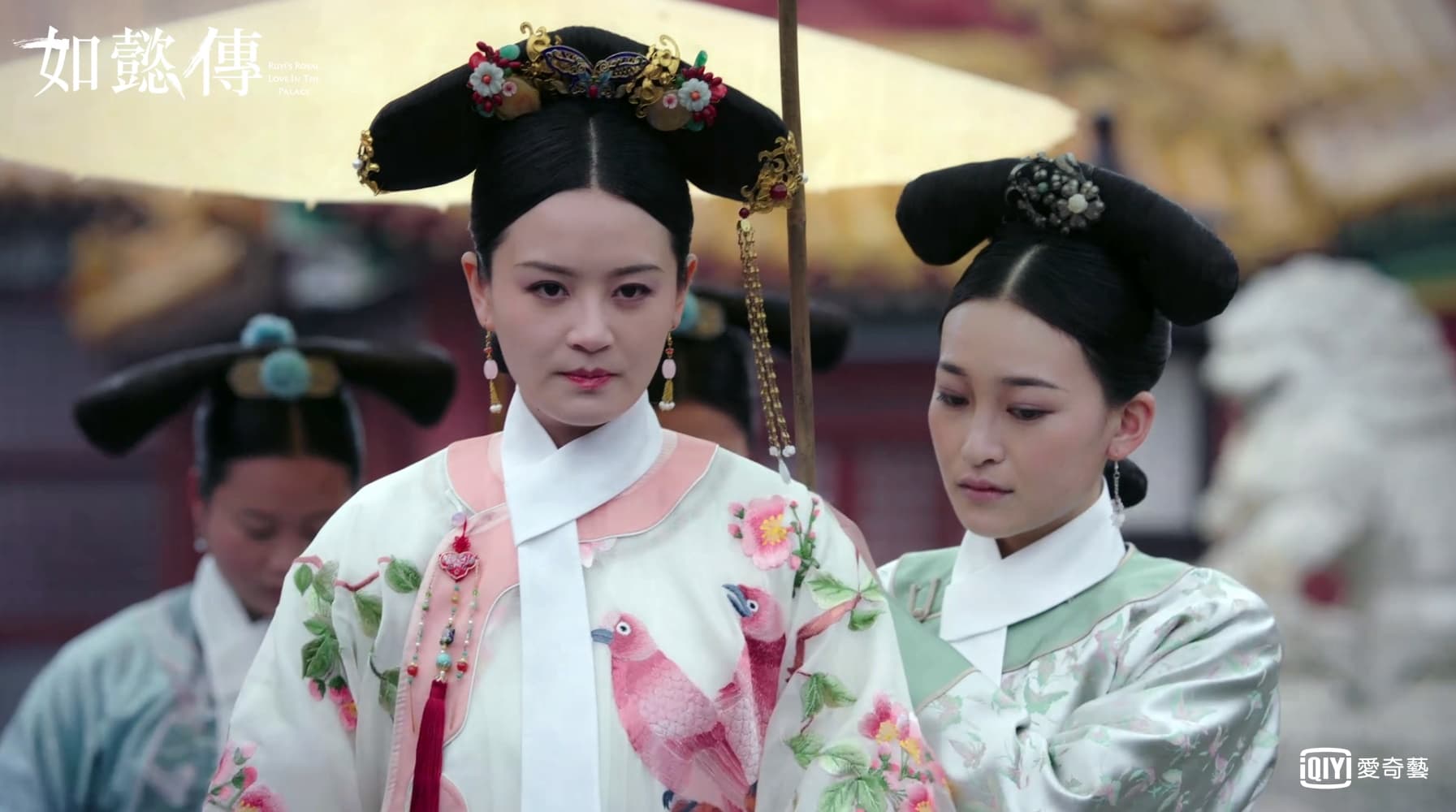 阿箬成功誘惑皇上成為慎常在,仍不放棄謀害周迅。(愛奇藝台灣站提供)