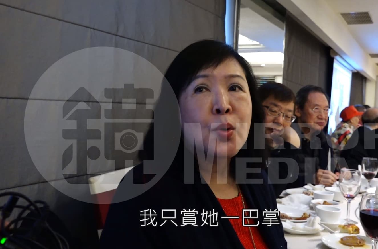 資深藝人鄭惠中理直氣壯地說,賞鄭麗君一巴掌只是剛好而已。