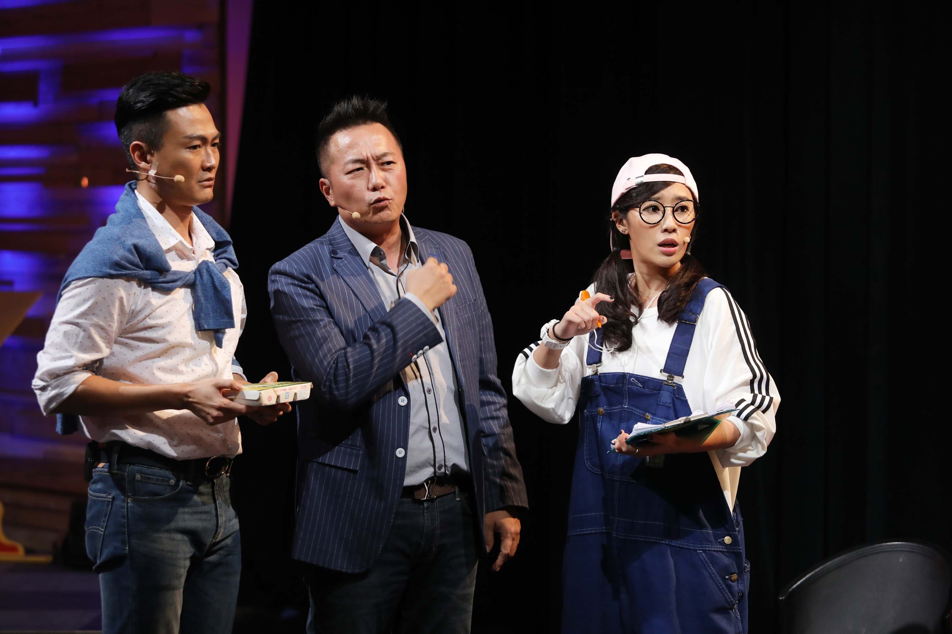 林俊逸、張克帆、方宥心參與公視《追夢Do Re Mi》情境歌舞喜劇演出。(公視提供)