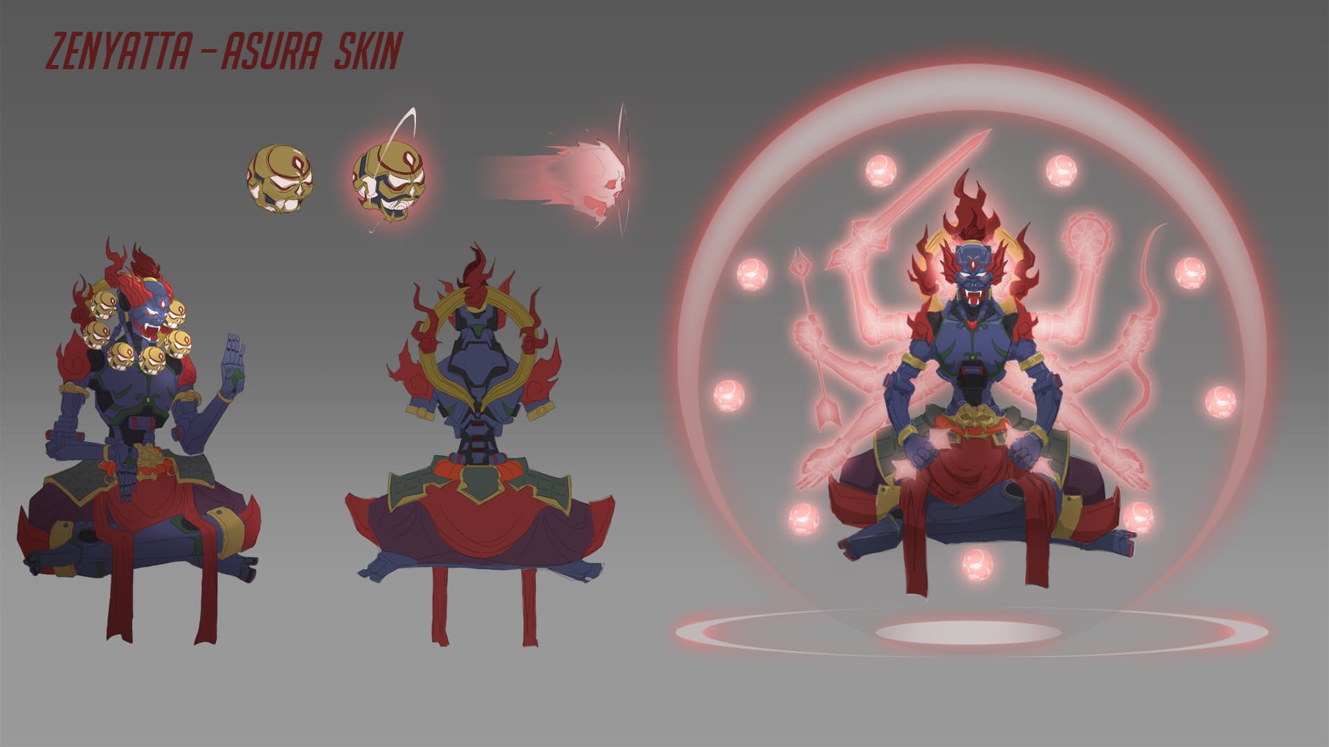 吳侑哲作品「阿修羅」。(暴雪娛樂提供)