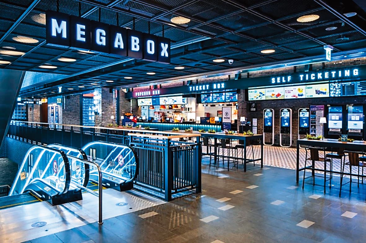 影城「MEGABOX」韓國全國有超過一百個據點。(翻攝自living tv)