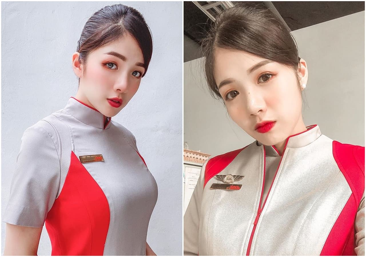 之前在遠東航空擔任空服員的宣宣,因外型神似許瑋甯常被認錯。(翻攝自方宣凝IG)