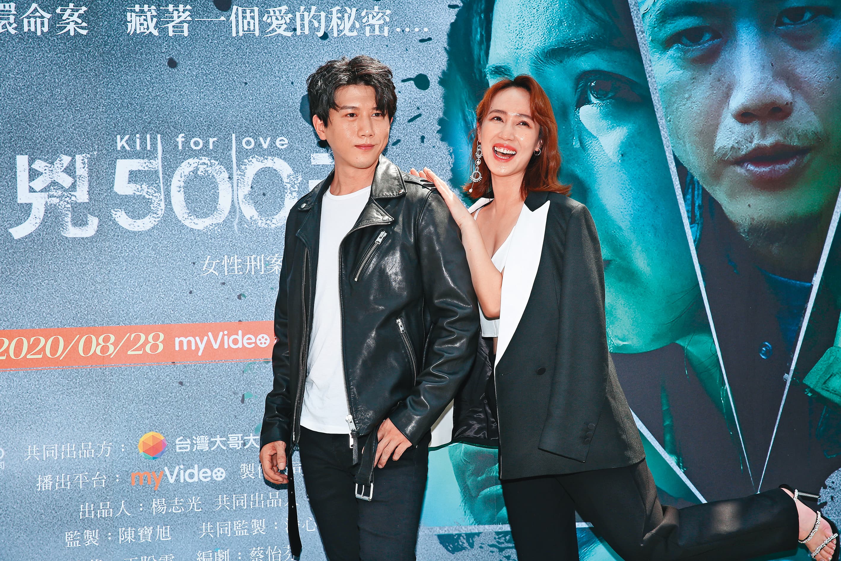 小薰以《追兇500天》入圍本屆金鐘迷你劇集女主角,搭檔的是今年台北電影獎影帝莫子儀(左)。