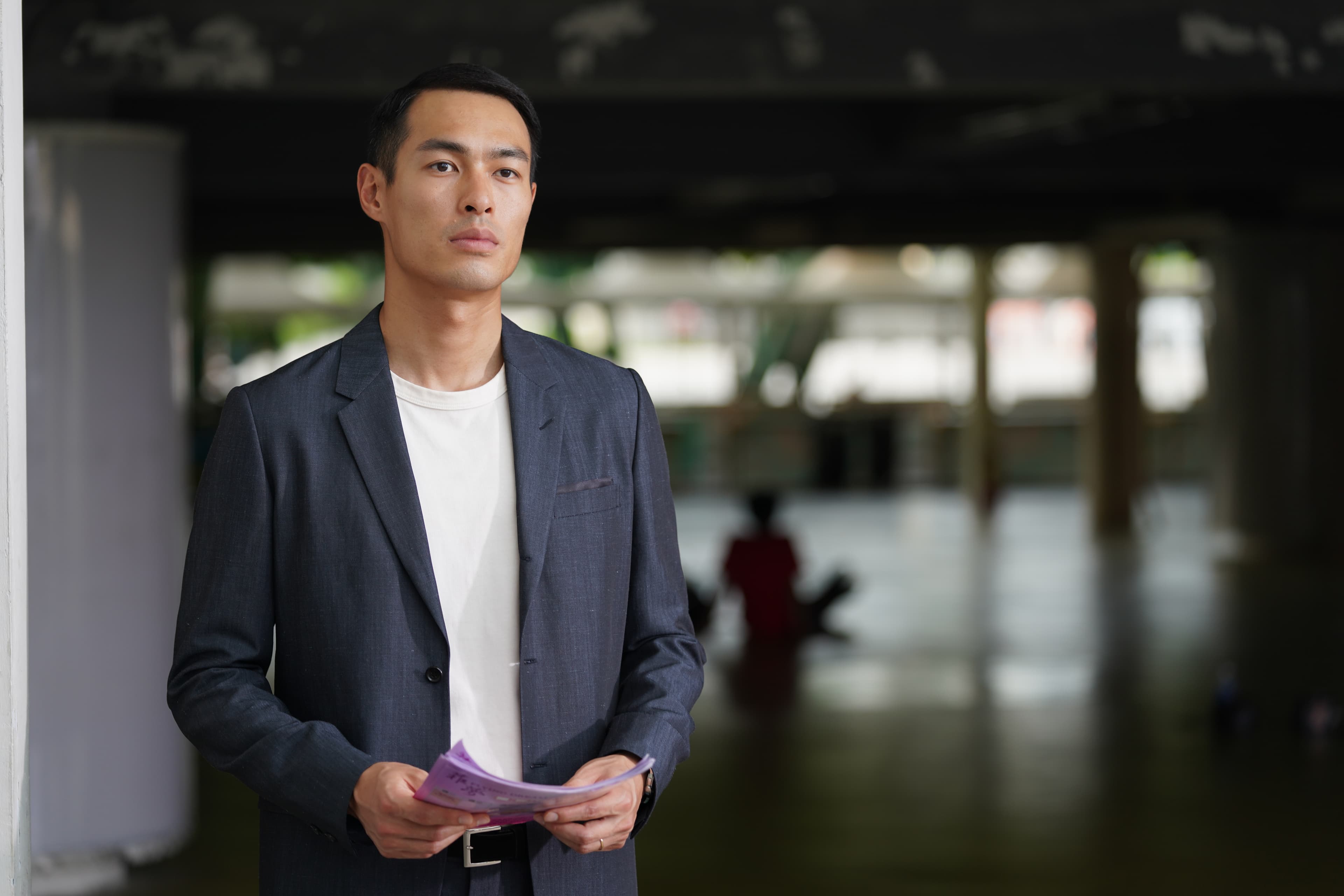 作家與編劇出身的張耀升，第一部當導演的電影《腿》中，楊祐寧非常敬業做了許多犧牲。（甲上提供）