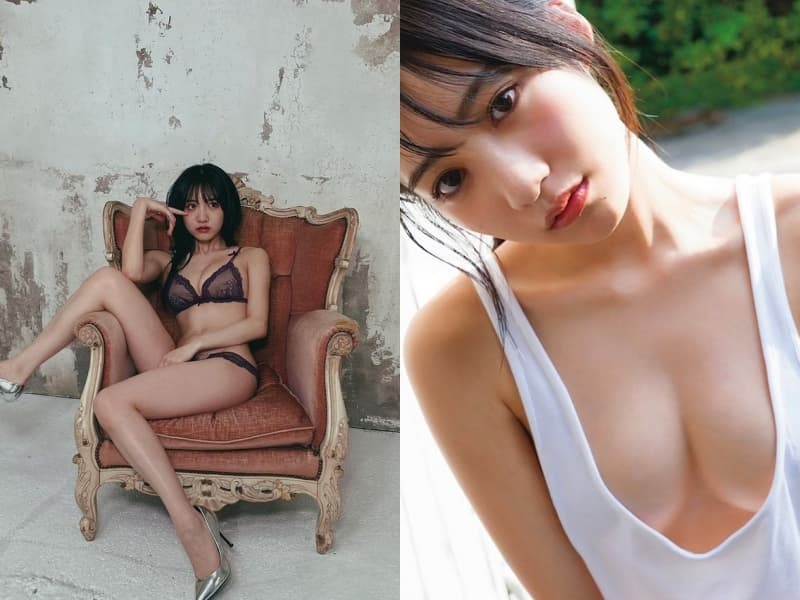 橫野菫除了NMB48的偶像身分以外,也以寫真女星的身分活動,頗受歡迎。(翻攝自橫野菫IG)