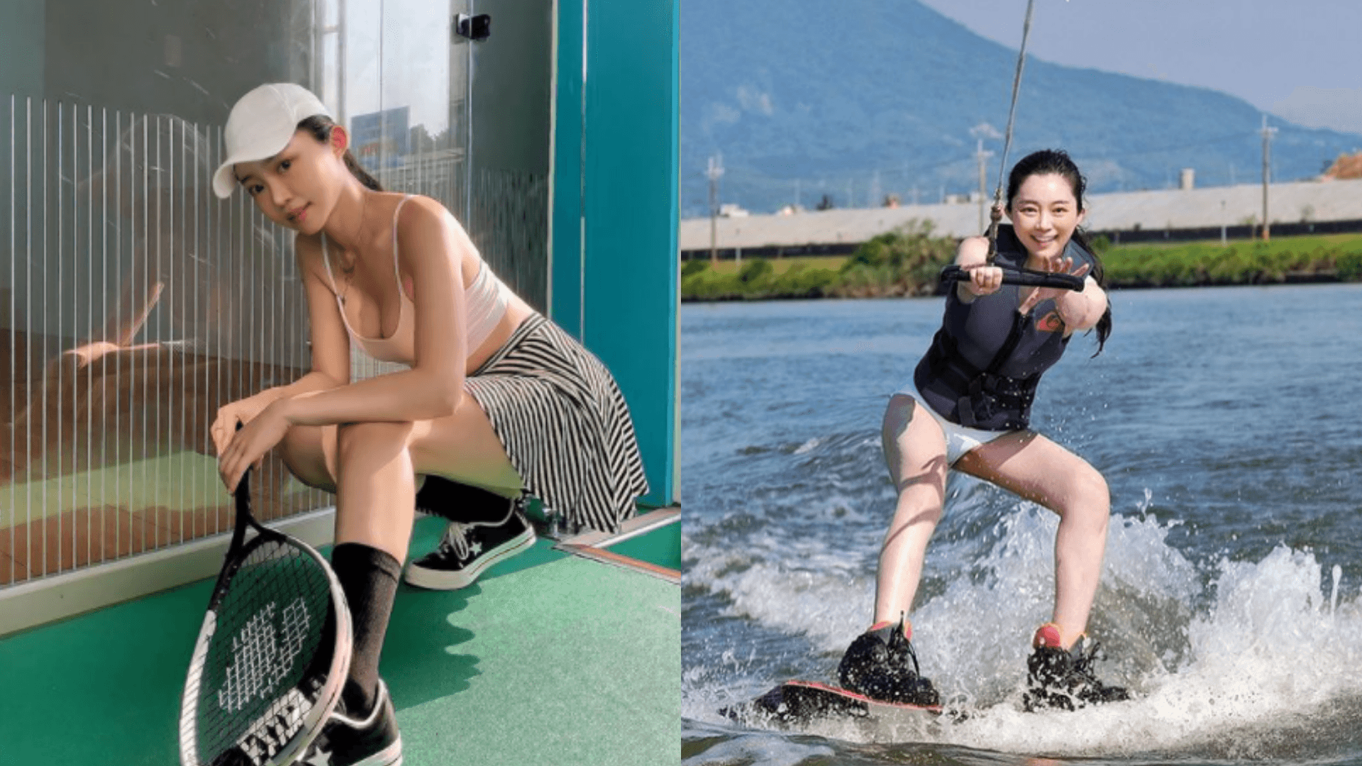 An也積極嘗試不同運動,是名十足的陽光正妹。(翻攝自ohgoodjobpal IG)