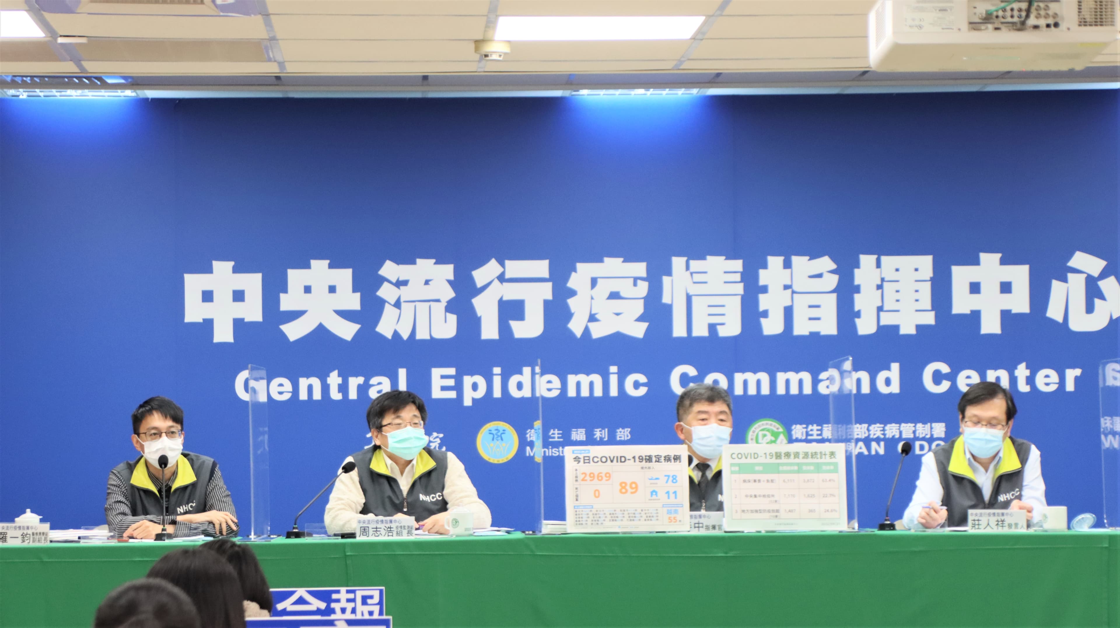 陳時中說明,目前全國有11縣市啟動在宅照護,今日新增新竹市。(指揮中心提供)