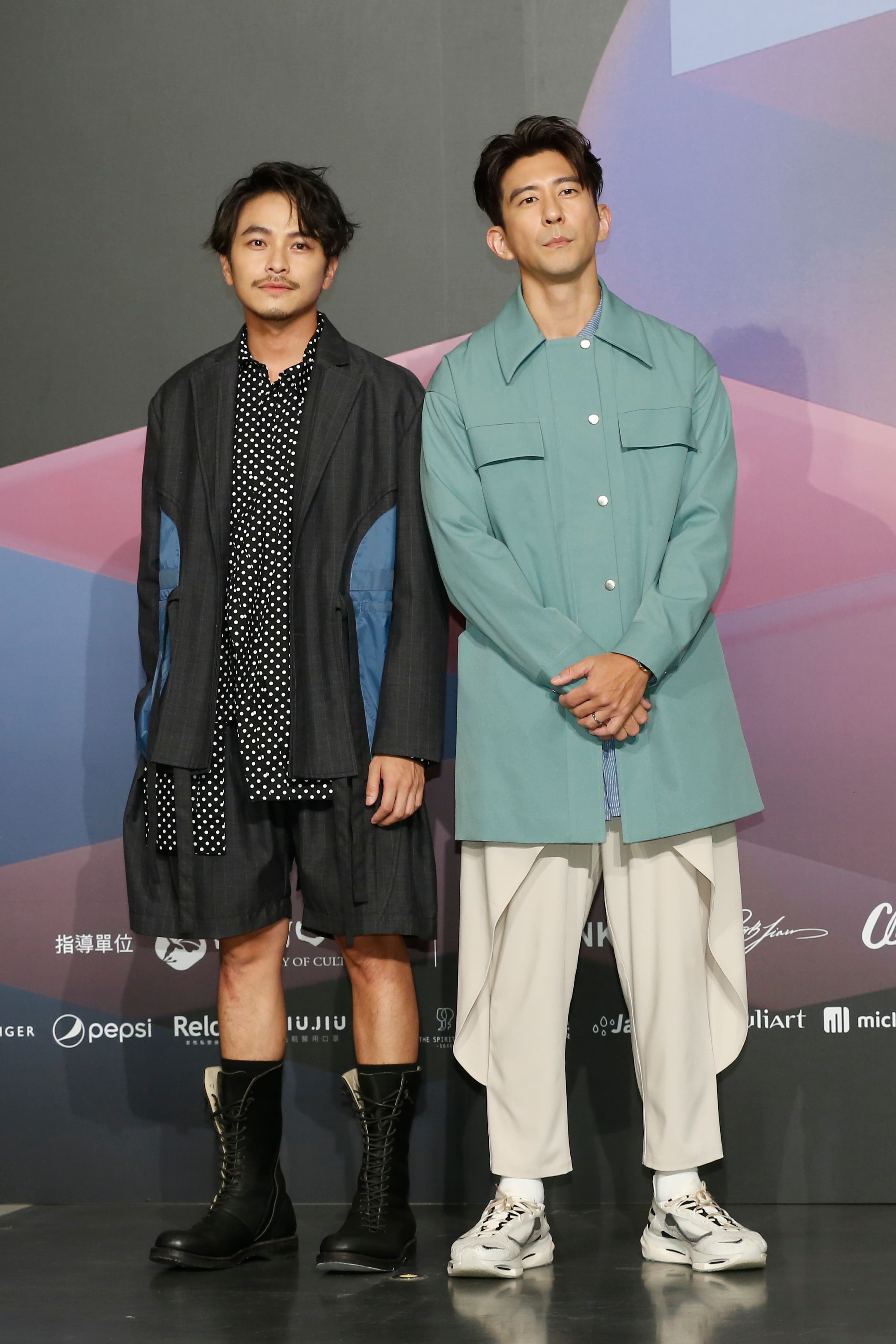 修杰楷（右）、楊銘威（左）現身台北時裝週大秀。