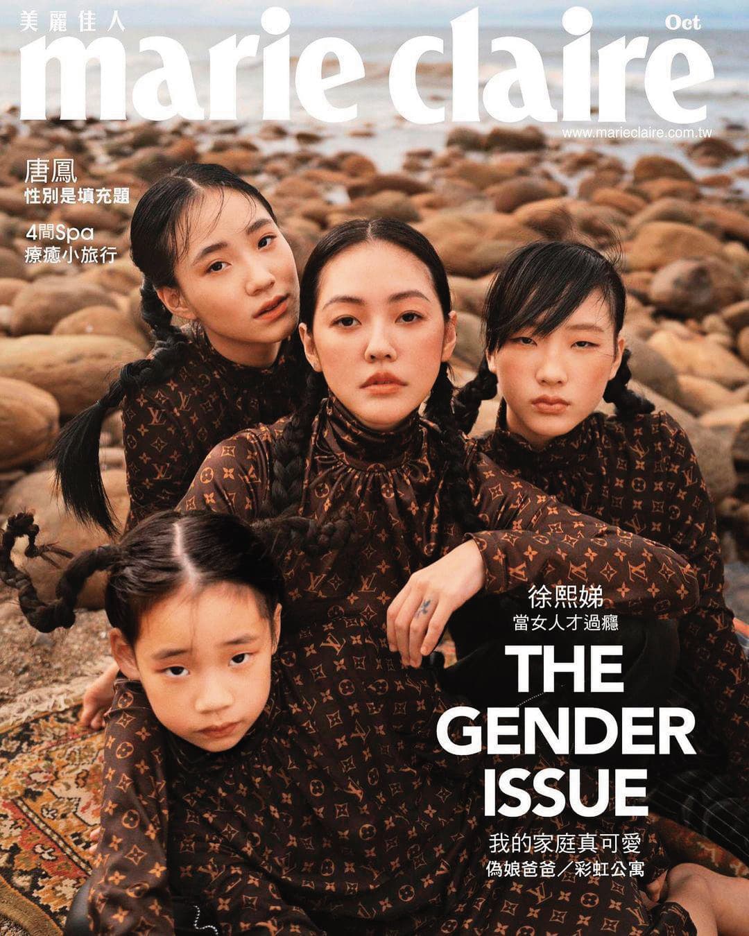 小S最近頻頻為三個女兒鋪演藝路,不時登上時尚雜誌封面受訪。(翻攝自許曦文IG)