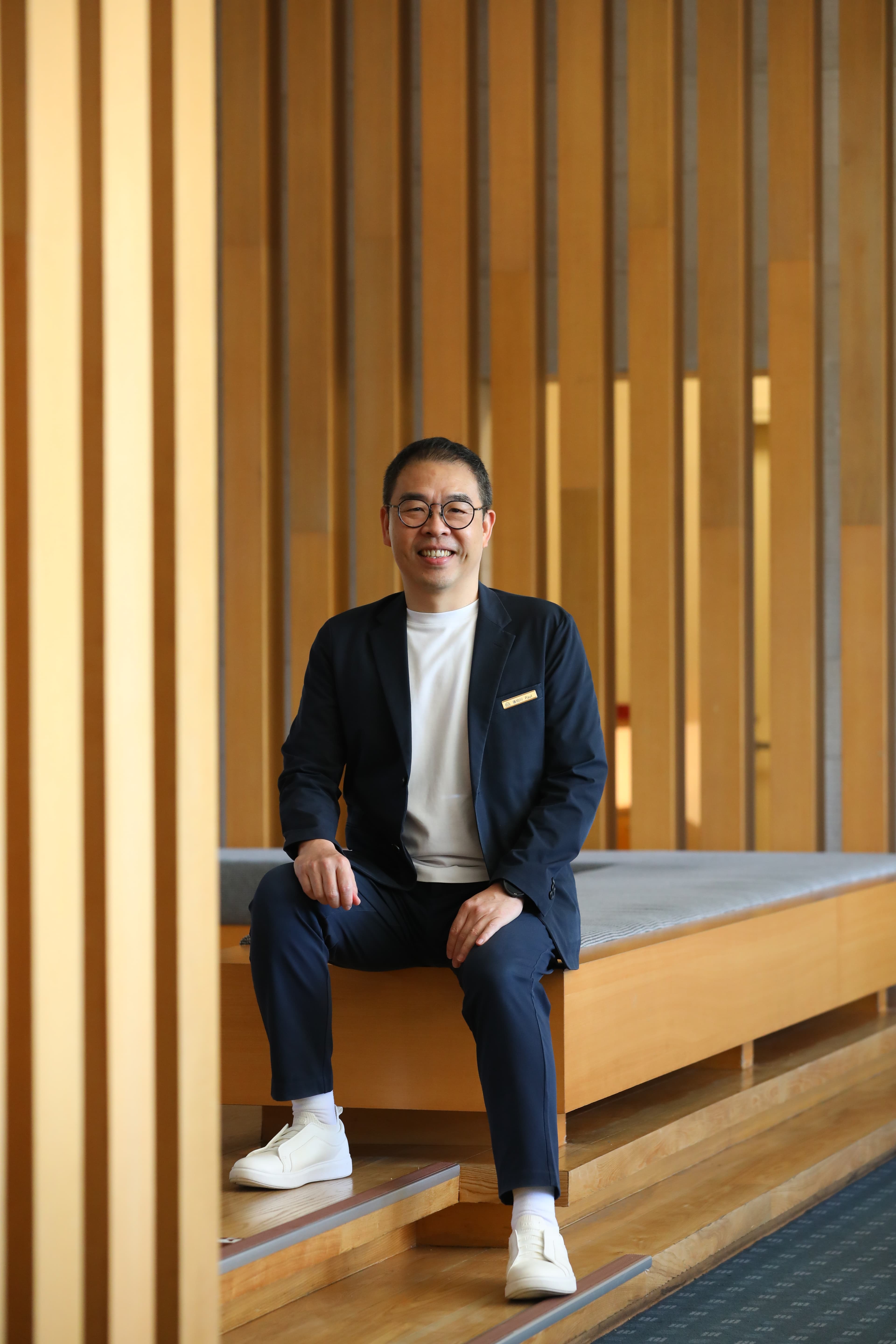 總經理唐伯川是資深飯店人,從開幕起就在礁溪老爺服務。