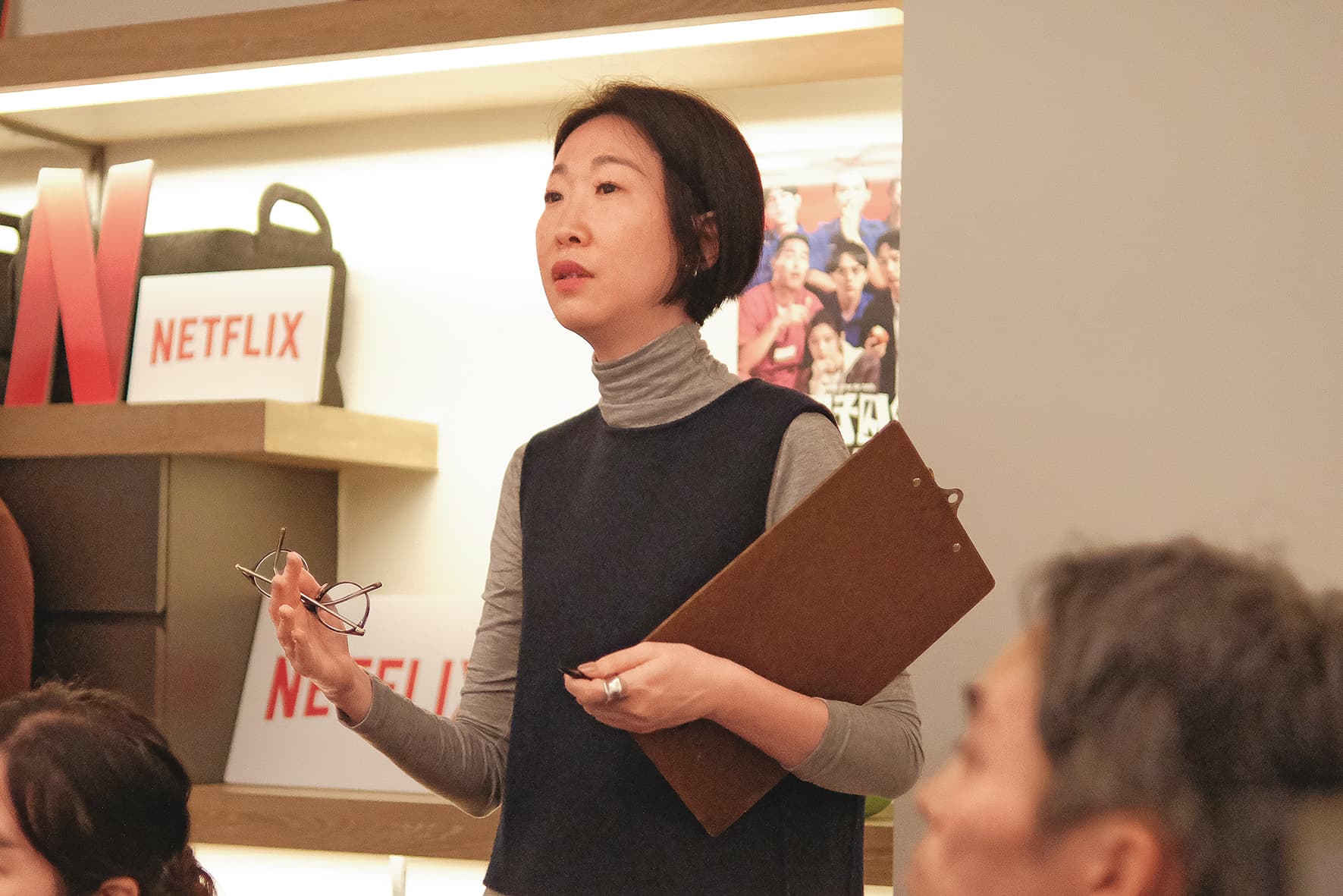 製作人黃郁茹製作期間奔走做田調、談版權,推動《接招吧!製作人》音樂結合故事的創作模式。(壹壹影業提供)