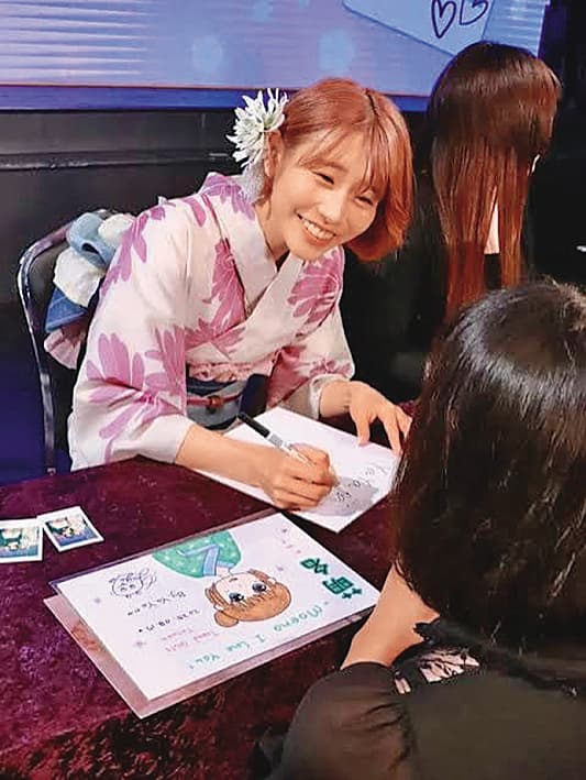 河北彩花曾以「萌名」進軍歌壇,並來台舉辦粉絲見面會。(TREND GIRLS TAIWAN提供)
