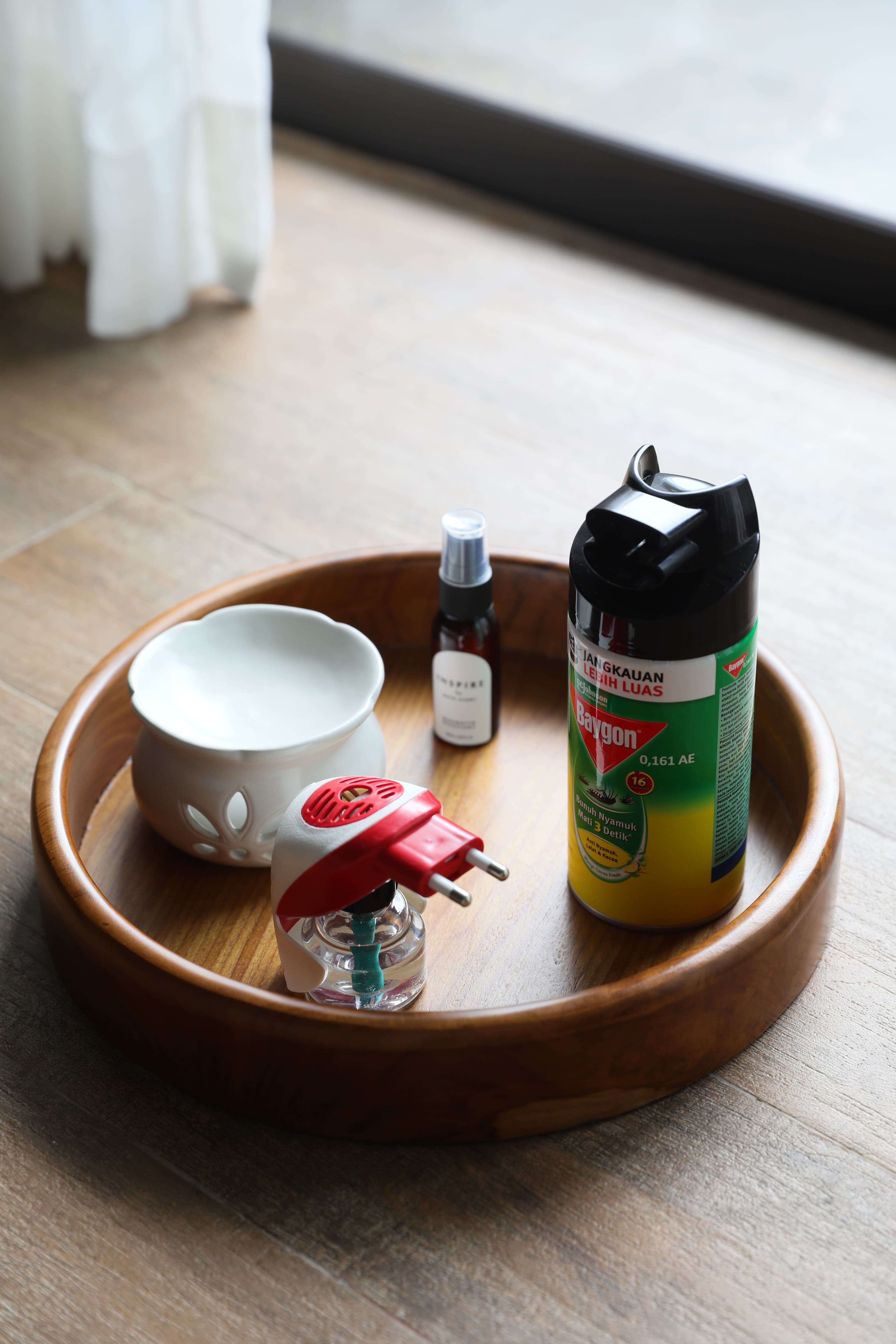 房內備妥各種防蚊用品。