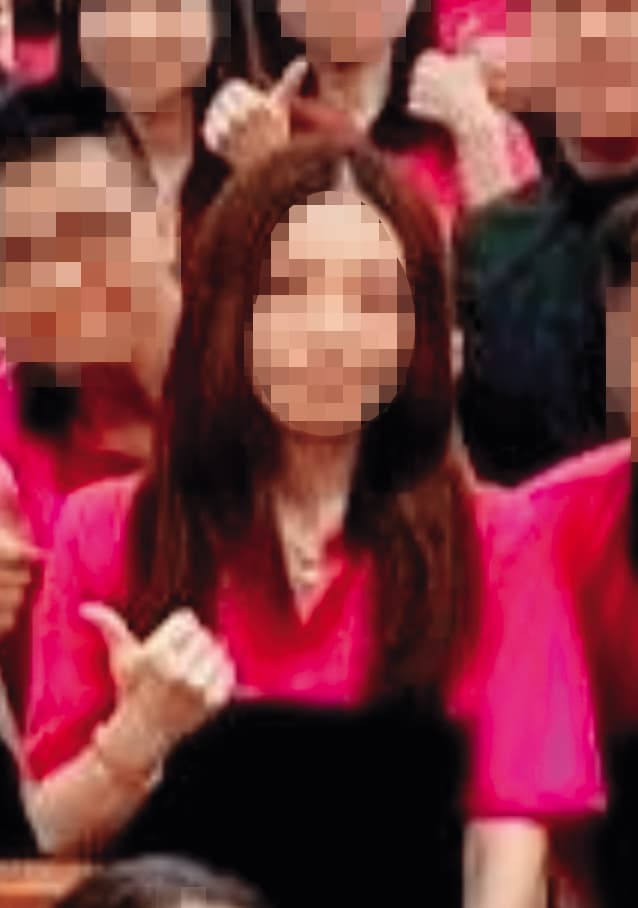 林靖元配質疑擔任公股銀行員的女學生(圖)與他丈夫互動密切,準備提出侵害配偶權求償。(讀者提供)