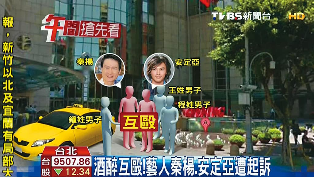 13年前,秦楊和和安定亞因為酒後互毆而吃官司。 (翻攝自TVBS新聞)