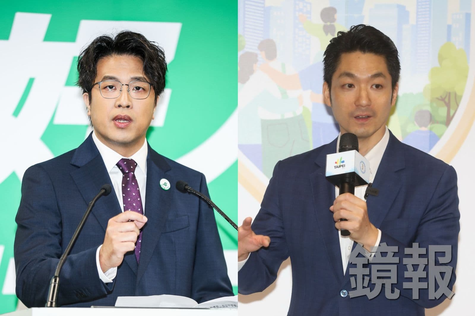 民進黨台北市長參選人沈伯洋強調,與台北市長蔣萬安辯論沒有附帶任何條件,就地辯論也可以。攝影鄒保祥、林煒凱