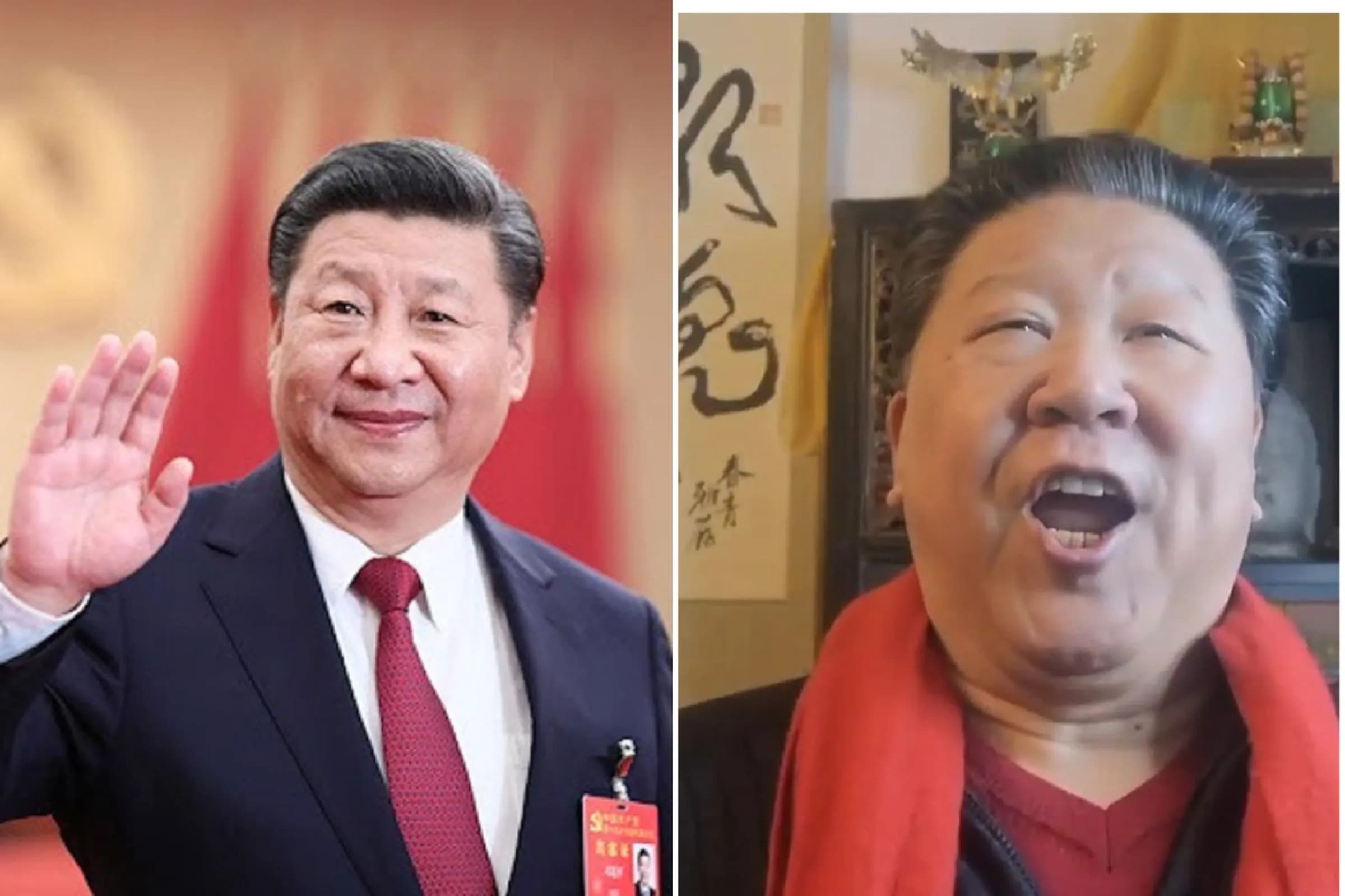 歌唱家劉克清因為長得太像習近平,屢屢遭到檢舉,生計因此遭受影響。(翻攝畫面)