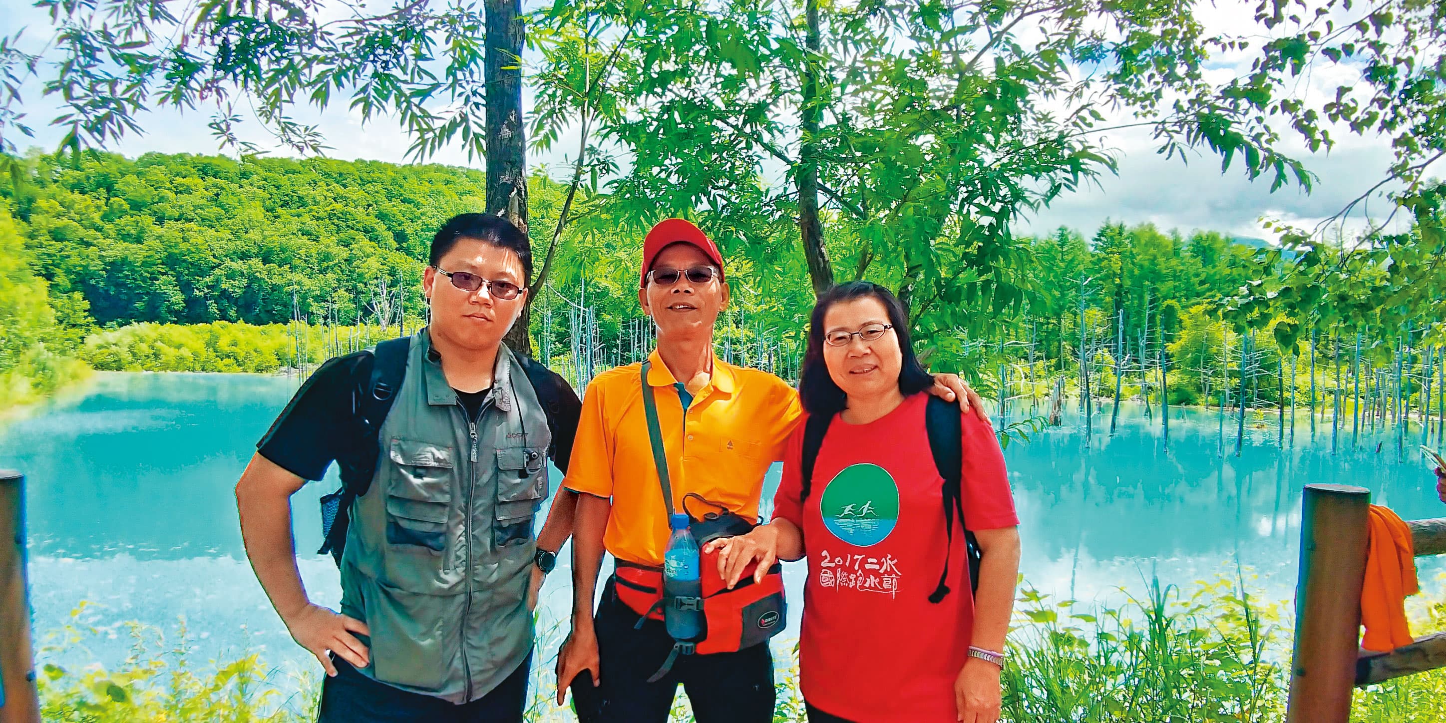 陳志帆是家中長子,十分孝順,會陪父母出國、踏青。(陳裔筑提供)