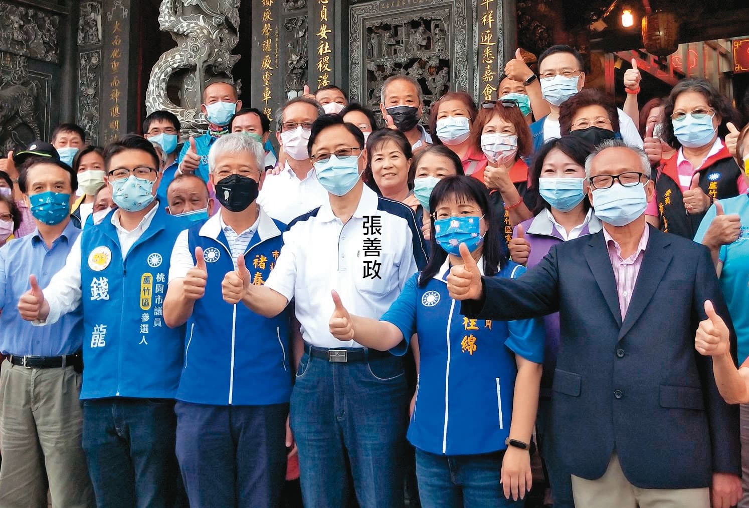 國民黨中央執意提名張善政參選桃園市長,引發軒然大波,但反對聲浪已逐漸下降。(張善政競辦提供)