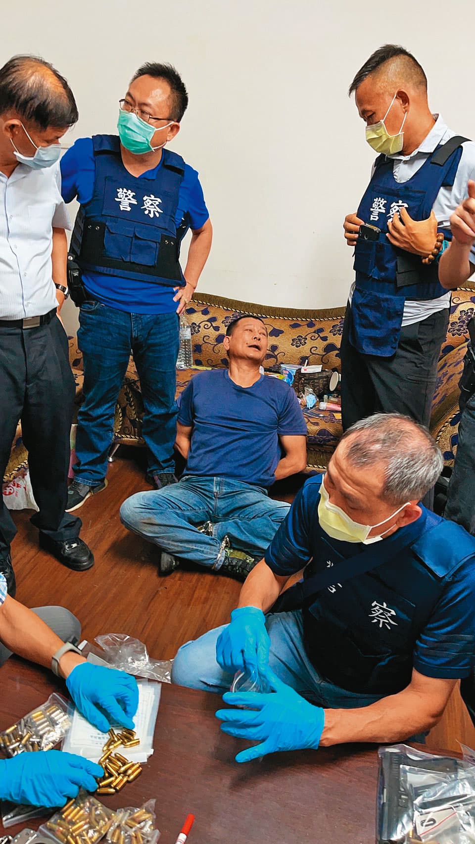 今年7月發生的南投康建公司槍擊案,歹徒就是使用PAK改造子彈犯案。(警方提供)
