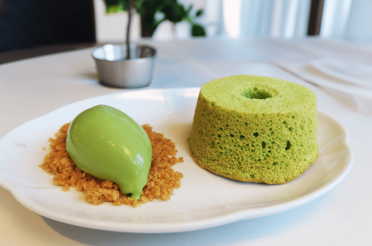 「Pandan Cake and Gelato」吃得到自製的斑蘭戚風蛋糕以及斑蘭風味的豆漿Gelato,滋味清爽。(15新元/份,約NT$371)
