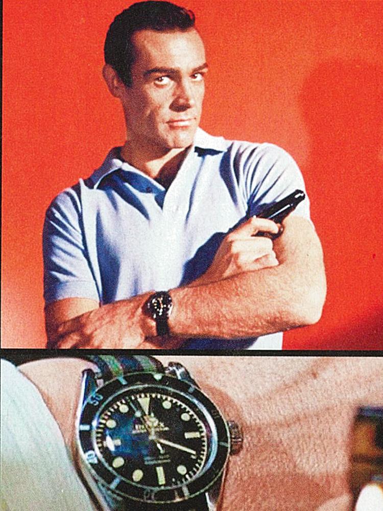 1962年第一部007電影「第七號情報員」中，Sean Connery帥氣配戴Submariner Ref.6538配NATO帶的畫面，可說是深植人心。