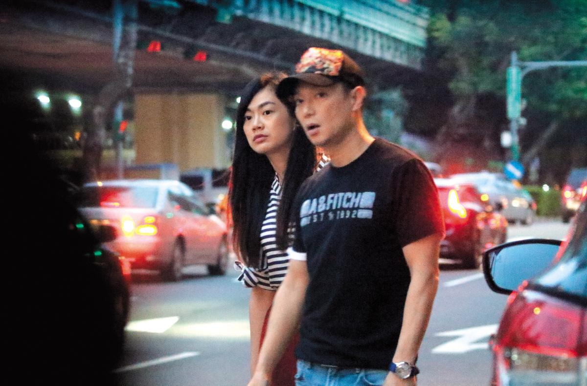 之前謝祖武爆出跟女製作人吳育婷（左）過於親暱，比他跟他老婆互動還要熱烈。