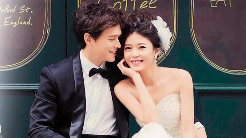 倪安東與妻子Vivi在2010年結婚後,一直到2014年才公開,並於隔年補拍婚紗,如今對簿公堂。(翻攝自倪安東臉書)